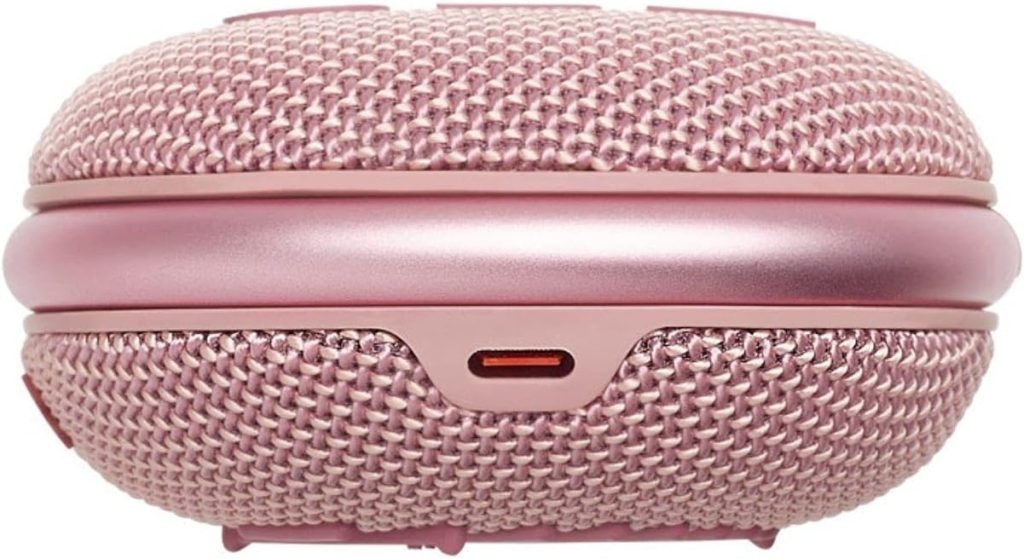 JBL Clip 4 - Portable Mini Bluetooth Speaker for home, outdoor and travel, big audio and punchy bass, integrated carabiner, IP67 waterproof and dustproof, 10 hours of playtime (Pink) : Electronics
