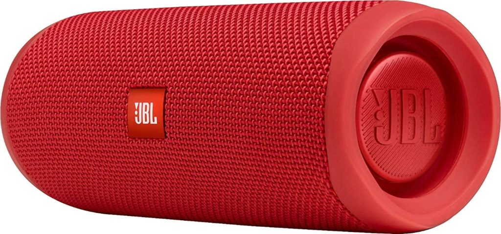 JBL FLIP 5 Portable Wireless Bluetooth Speaker IPX7 Waterproof On-The-Go Bundle with Boomph Hardshell Protective Case - Red