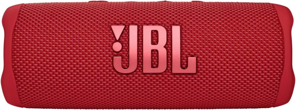 JBL Flip 6 - Portable Bluetooth Speaker, powerful sound and deep bass, IPX7 waterproof, 12 hours of playtime, JBL PartyBoost for multiple speaker pairing, for home, outdoor and travel (Red)