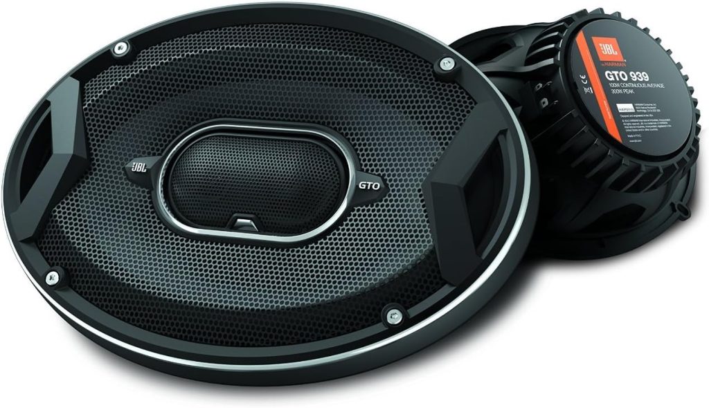 JBL GTO939 GTO Series 6x9 300W 3 Way Black Car Coaxial Audio Speakers Stereo