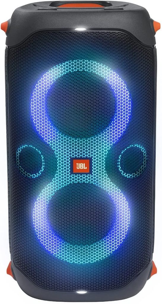 JBL PartyBox 110 - Portable Party Speaker with Built-in Lights, Powerful Sound and deep bass  PMB100: Wired Dynamic Vocal Mic with Cable, Black, JBLPBM100BLKAM