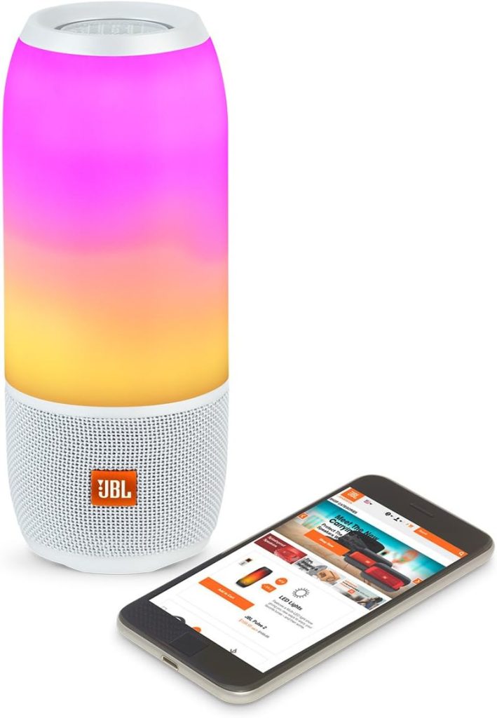 JBL Pulse 3 - Wireless Bluetooth Waterproof Speaker - White