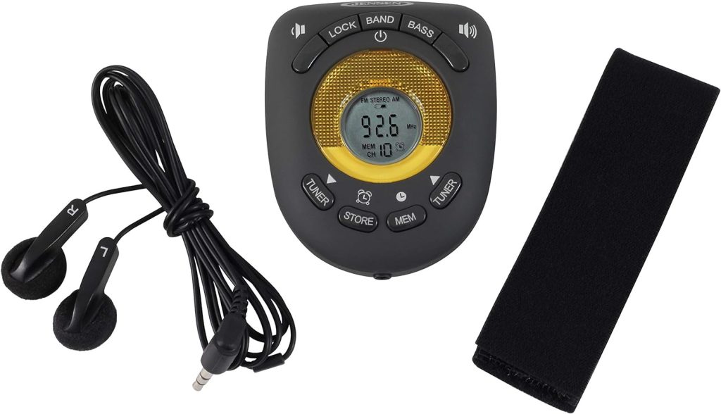 Jensen® Digital AM/FM Stereo Armband Radio with Clock