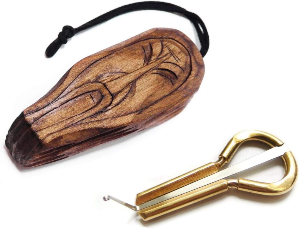 Jews Harp by P.Potkin in wooden case Shaman handmade - mouth musical instrument (jaw harp) Beautiful sound Excellent quality maultrommel (jaw harp, snoopy harp, dan moi)