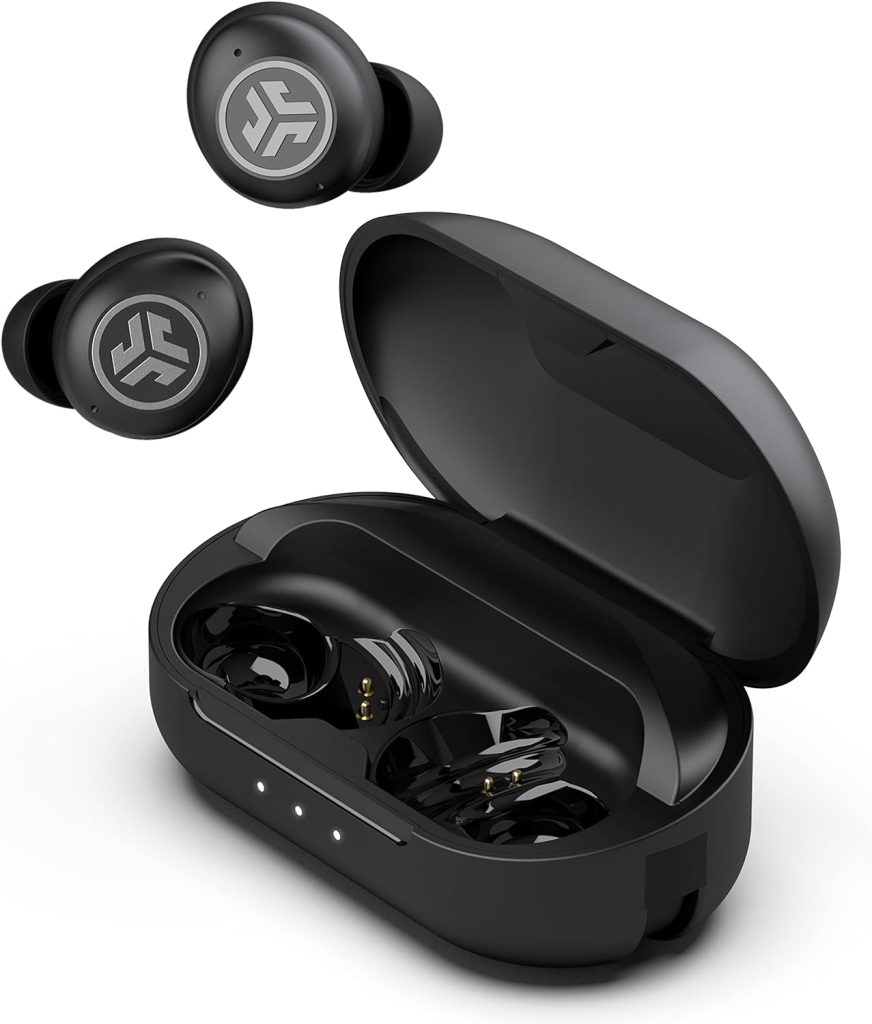 JLab JBuds Air Pro True Wireless Earbuds, Black, Bluetooth Multipoint, Auto Play  Pause, Dual Connect, IP55 Sweat  Dust Resistance, Be Aware Audio for Safety, Custom 3 EQ Sound Settings