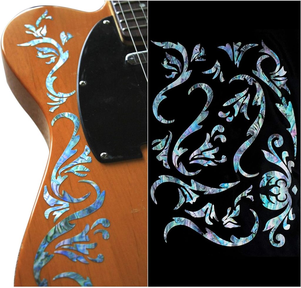 Jockomo Cowboy Fancy Vine MX Guitar Bass Inlay Sticker