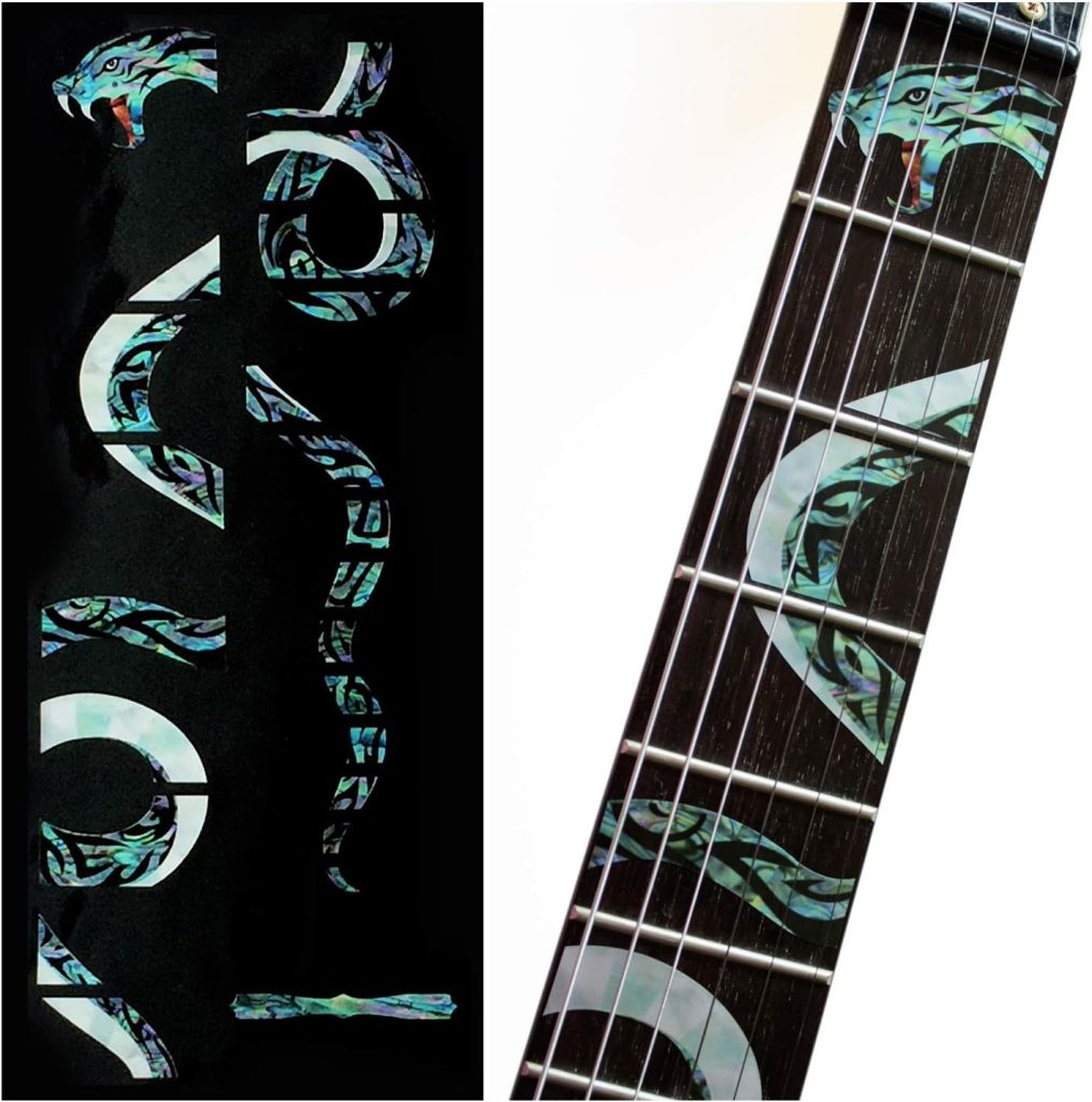 Jockomo Twisted Snake Guitar Inlay Sticker