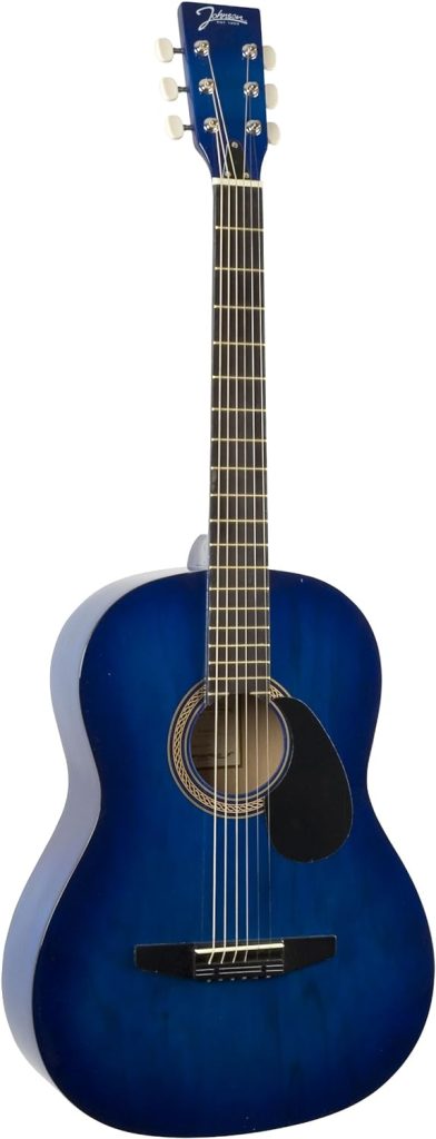 Johnson JG-100-BL Student Acoustic Guitar, Blueburst