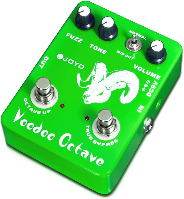JOYO Octave Fuzz Pedal Germanium Fuzz 60s Rock Effect with Mid-cut for Electric Guitar - True Bypass (Voodoo Fuzz JF-12)
