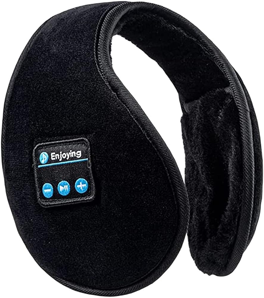 JOYSICAL Wireless Earphone Warmer earmuffs, Headphones Mens Women Winter Built in Louder Speakers, Microphone Sports Muff,