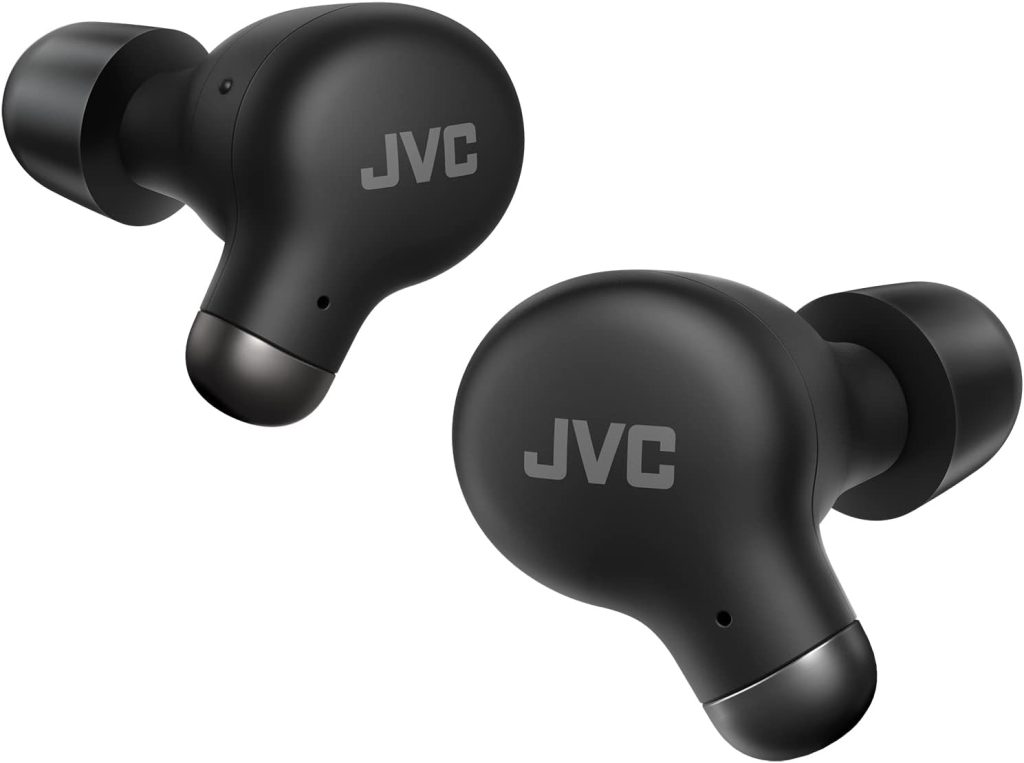 JVC Marshmallow Active Noise Canceling True Wireless Earbuds Headphones, Long Battery Life (up to 28 Hours), Sound with Neodymium Driver, Including Memory Foam Earpieces - HAA25TB Black, Compact