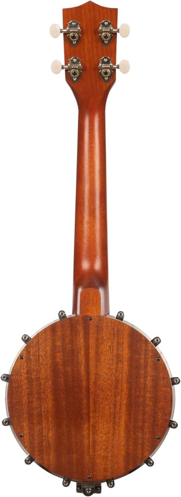 Kala Brand Music Co. Natural Mahogany Satin Concert Banjo Ukulele - Banjolele (KA-BNJ-MHG-C)