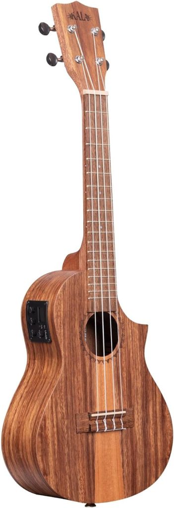 Kala Teak Tri-Top Concert Acoustic-electric Ukulele - Natural