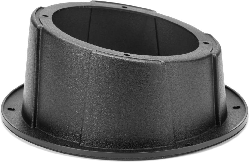 KEMIMOTO Single 6.5 Inch Speaker Pod, Universal Angled Boxes Enclosure for 6.5 Speakers Compatible with UTVs, RVs, Cars, Boats, Trunks, Trailers - 9.56 Inch Surface Mount