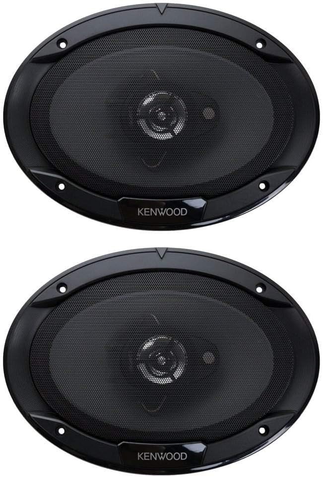 Kenwood KFC-6966S 6 x 9 Inch 400-Watt 3-Way Flush Mount Coaxial Car Speaker Easy Installation - Pair