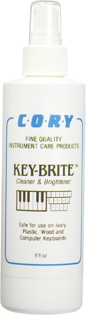 Key-Brite Piano Key Cleaner 8 oz by Cory, Distributed by A Fully Authorized Cory Products Dealer