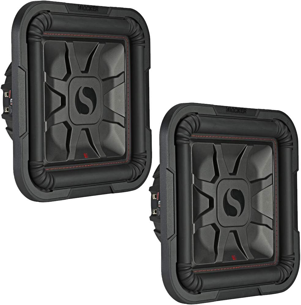 KICKER 2 46L7T102 10 1000w L7T Car Subwoofers Solo-Baric Subs L7T102 DVC 2-Ohm