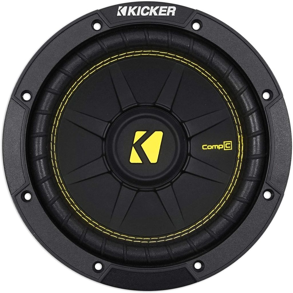 Kicker 44CWCS84 CompC 8 400 Watt Single 4-Ohm Car Audio Subwoofer Sub CWCS84