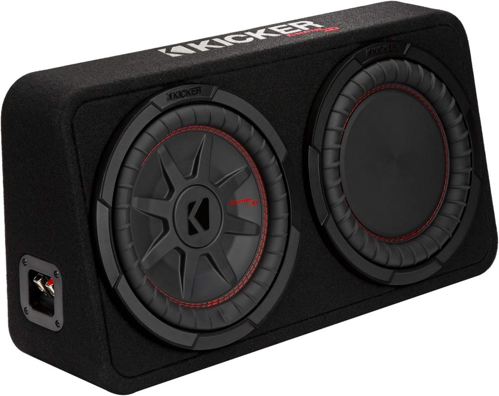KICKER CompRT 10(25cm) subwoofer in Thin Profile encl, 2ohm, RoHS Compliant