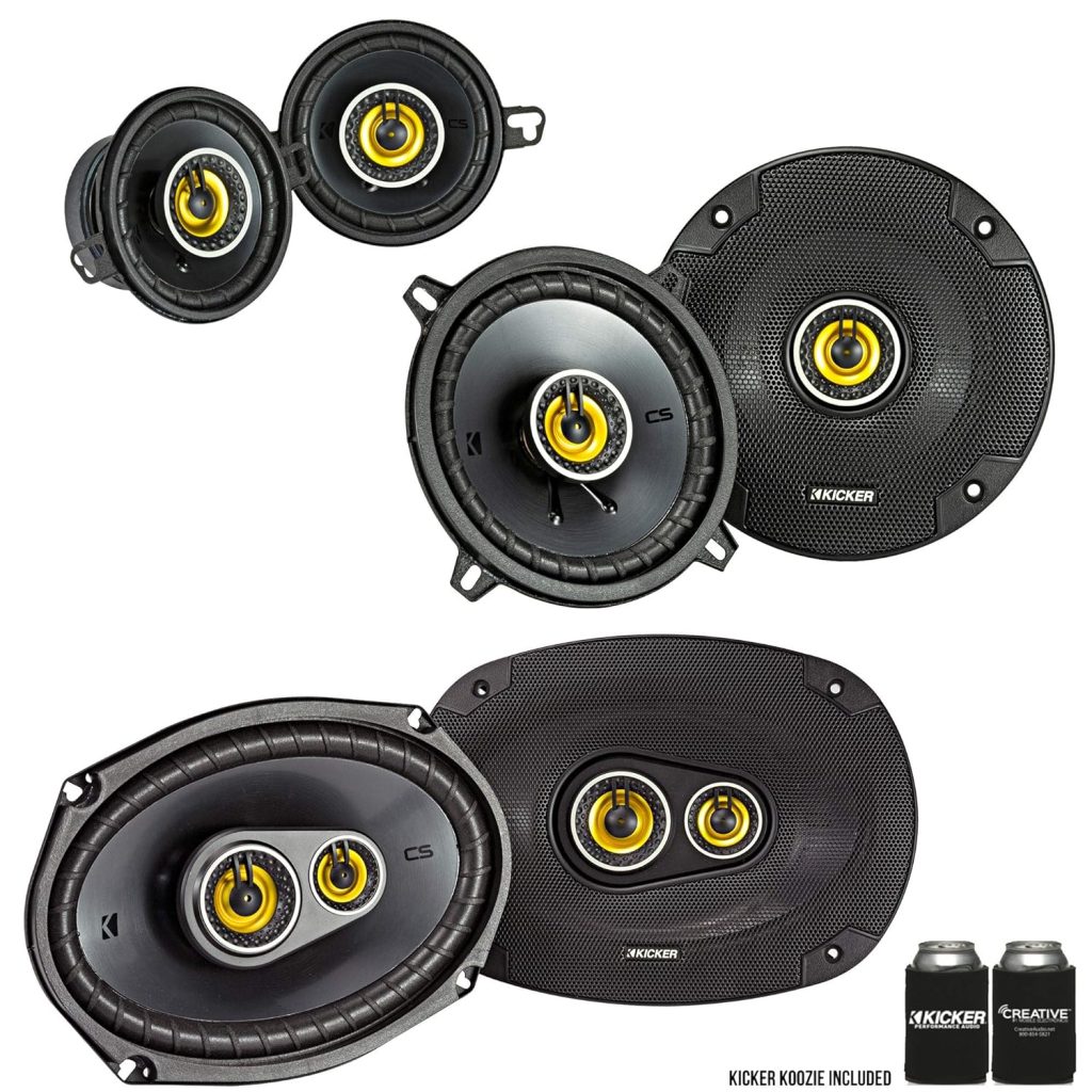 KICKER for Dodge Ram Truck 2002-2011 Speaker Bundle - CS 6x9 3-Way Speakers, CS 5.25 Speakers, and CS 3.5 Speakers