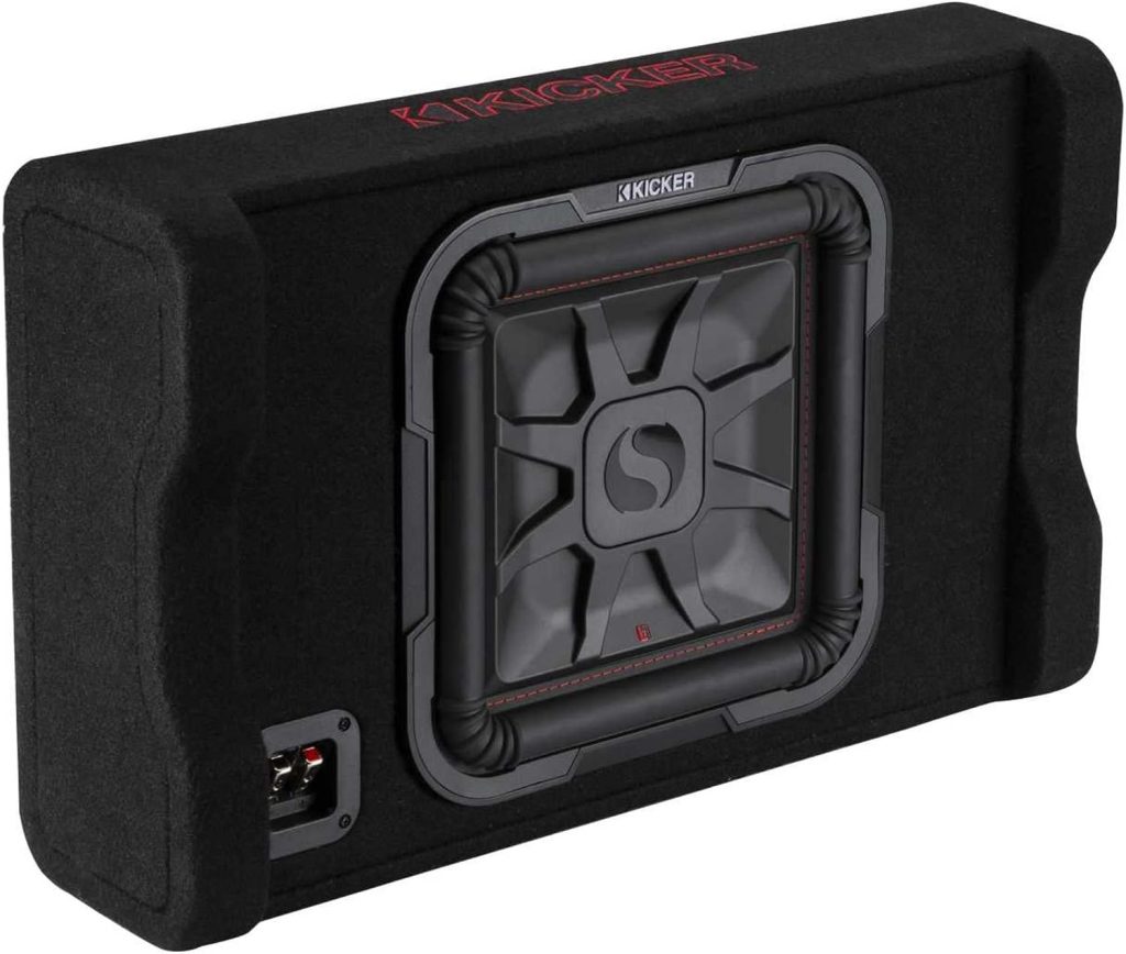 KICKER L7TDF 12-inch (30cm) Thin L7 Down Firing Subwoofer Enclosure, 2-Ohm