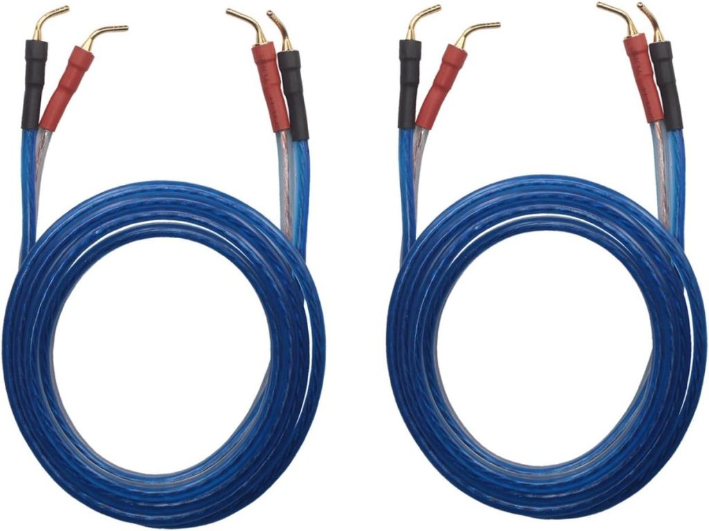KK ZB-ZB 1pair Set(Total 8 pin Plug) HiFi OFC Speaker Wire, Pin Type Plug to Pin Type Plug 1.5M(4.92ft)/3M(9.84ft)/5M(16ft), KK ZB-ZB (1.5M(4.92ft))