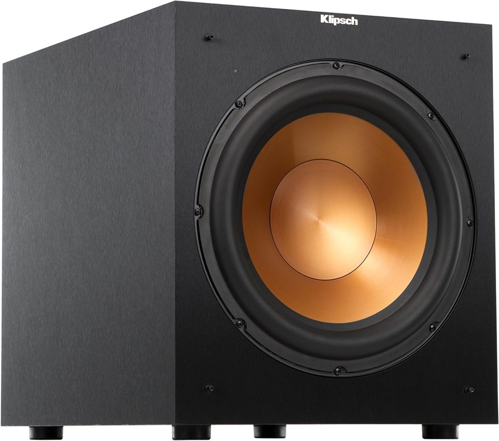 Klipsch R-12SW Powerful Deep Bass Front Firing 12 Copper-Spun Driver 400W Digital Power Subwoofer 14 X 18.5 X 16