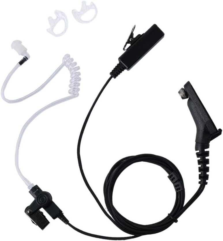 Klykon Eeapiece Headset for Motorola MTP850 MOTOTRBO XPR6550 XPR7550 XPR7580 XPR7380 APX6000 APX4000 XPR7350 APX7000 XPR6350 Walkie Talkie 2 Way Radio 2 Wire Surveillance Kit