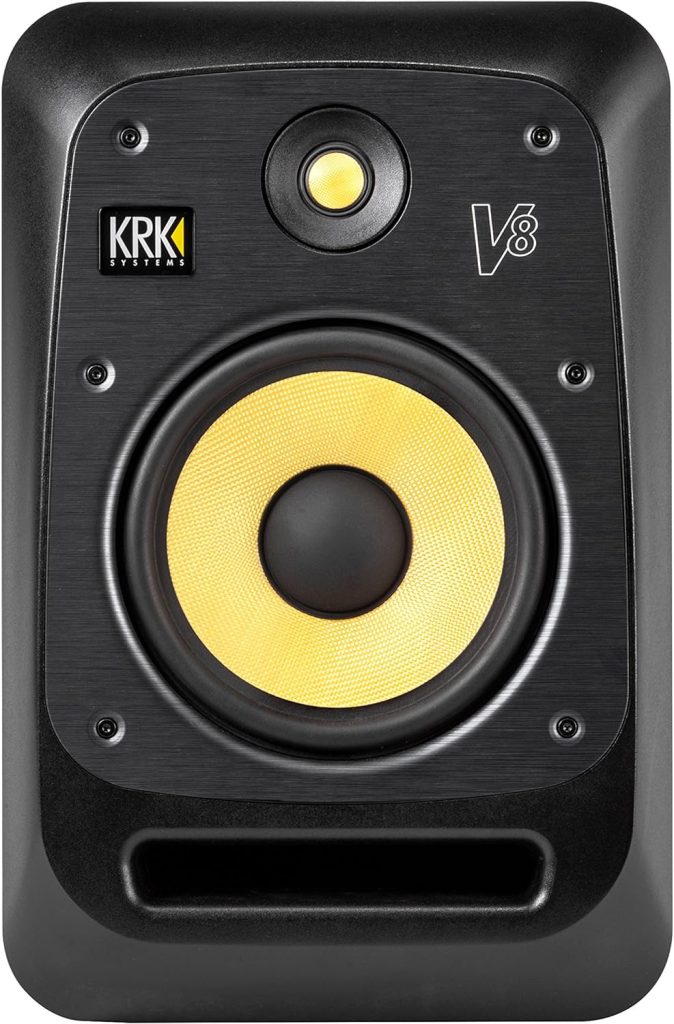 KRK V8 Series 4 8 2-Way Powered Studio Reference Monitor, Black
