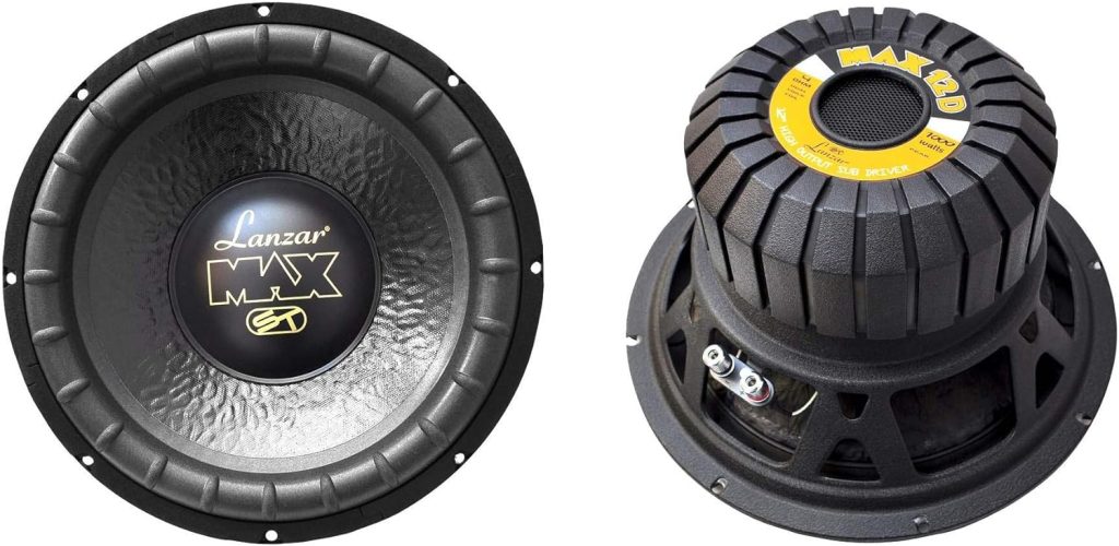 Lanzar 2 MAX12D 12 2000W Car Audio Subwoofers Subs Power Woofers DVC 4 Ohm