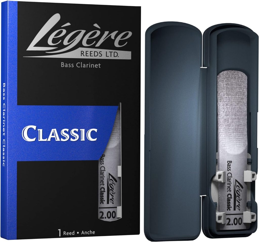 Légère Reeds Premium Synthetic Woodwind Reed, Bass Clarinet, Classic, Strength 2.00 (BC200)