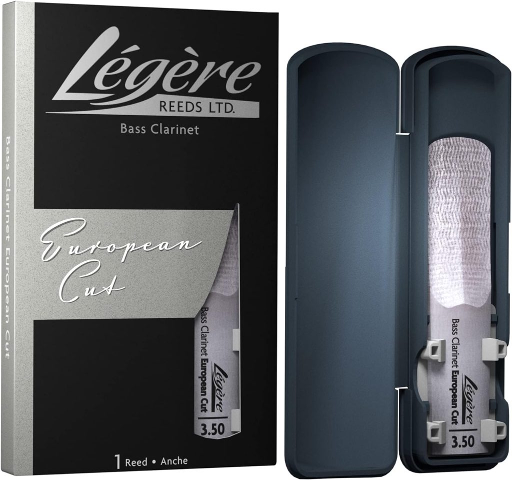 Légère Reeds Premium Synthetic Woodwind Reed, Bass Clarinet, European Cut, Strength 3.50 (BCES3.50)