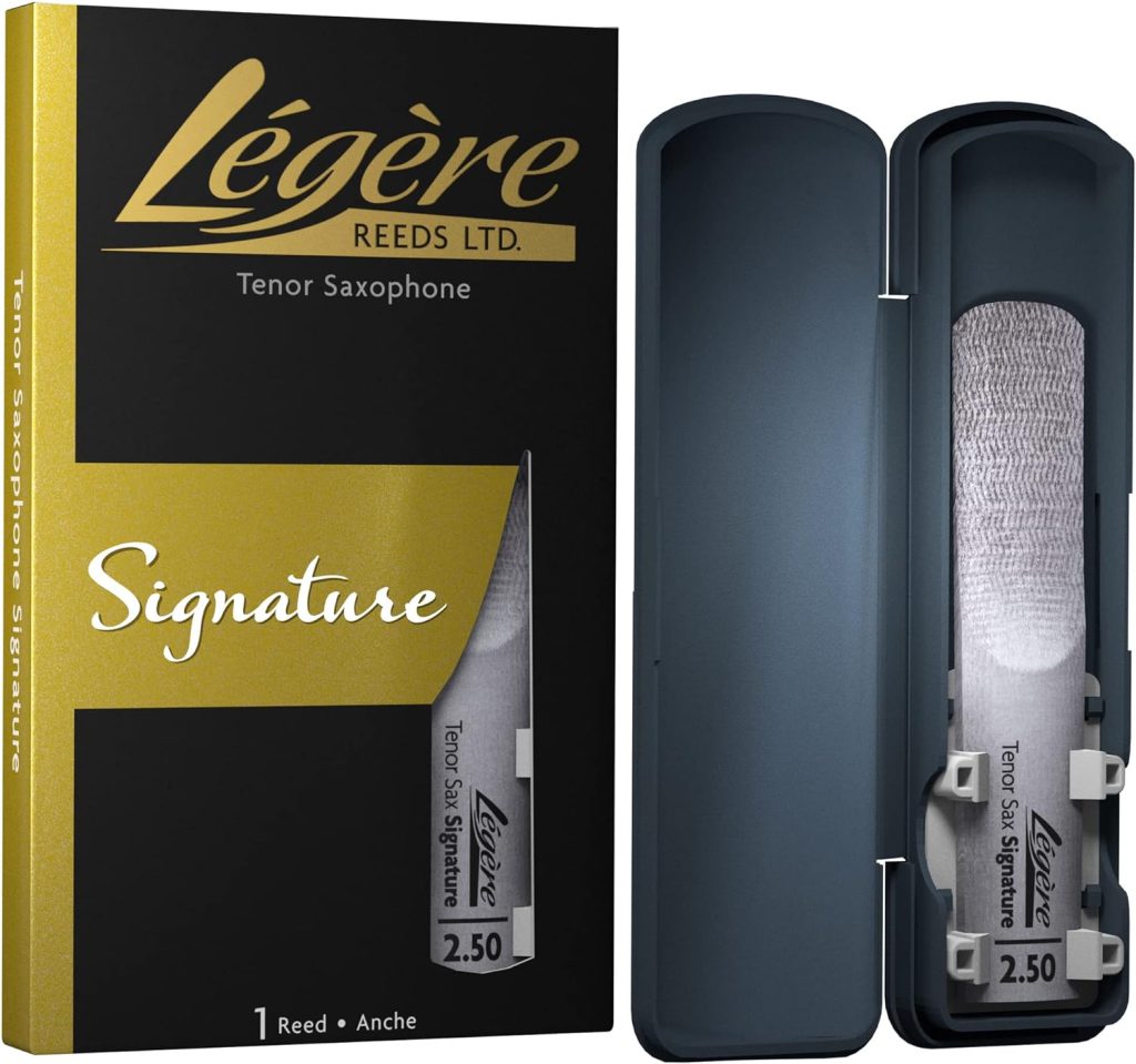 Légère Reeds Premium Synthetic Woodwind Reed, Tenor Saxophone, Signature, Strength 2.50 (TSG2.50)