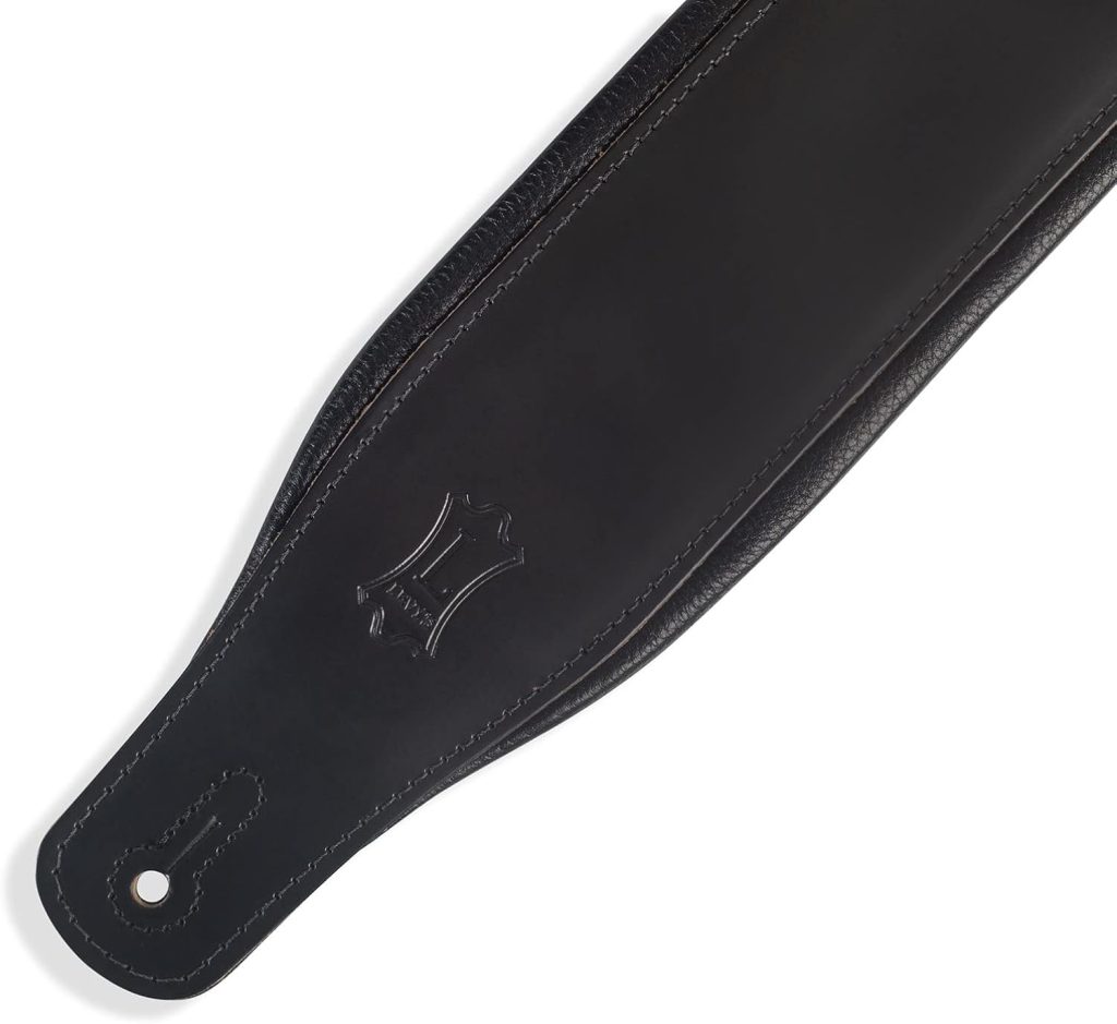 Levys Leathers 3 Wide Leather Guitar Strap with Foam Padding and Garment Leather Backing