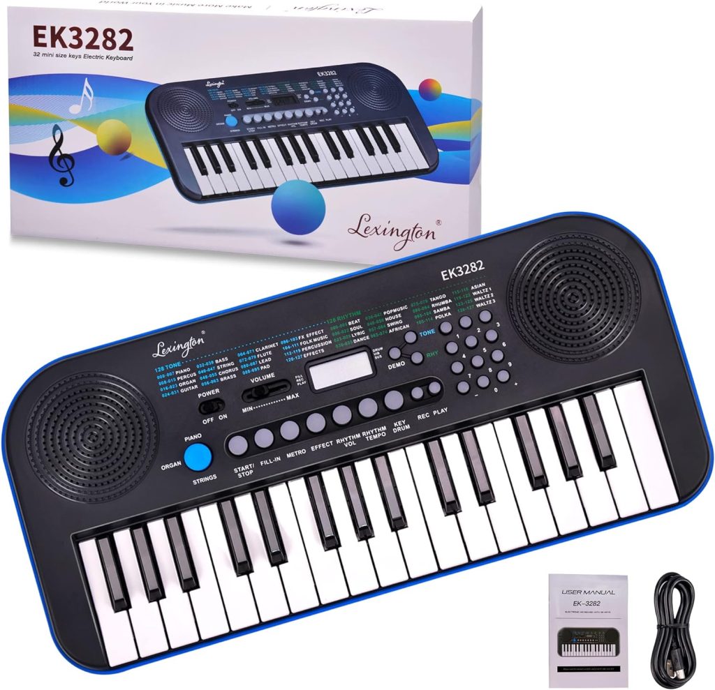 Lexington EK3282 32-Key Mini Electric Digital Portable Keyboard Piano Musical Gift for Kids