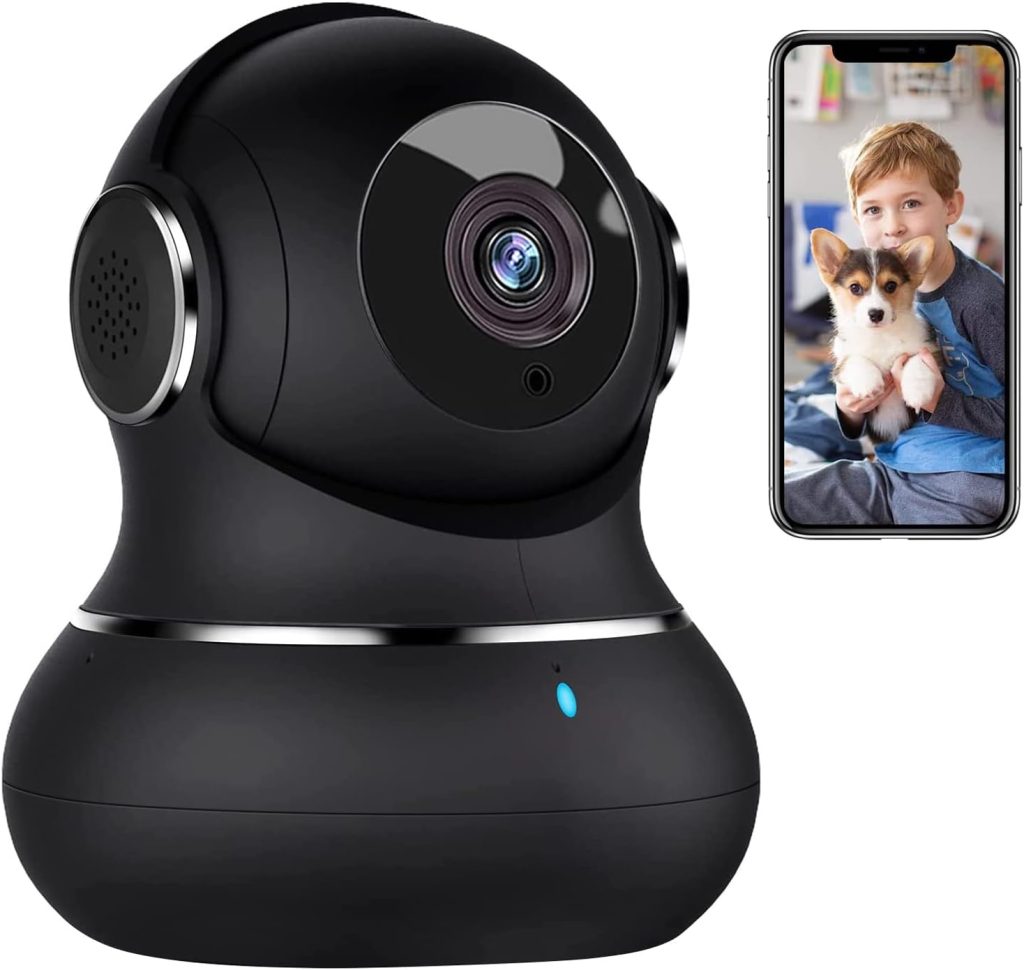 litokam Little elf Cameras for Home Security, 1080P Indoor Security Camera with Night Vision, 360° Pet Camera with Phone App, Motion Detection, 2-Way Audio, WiFi Camera Work with Alexa