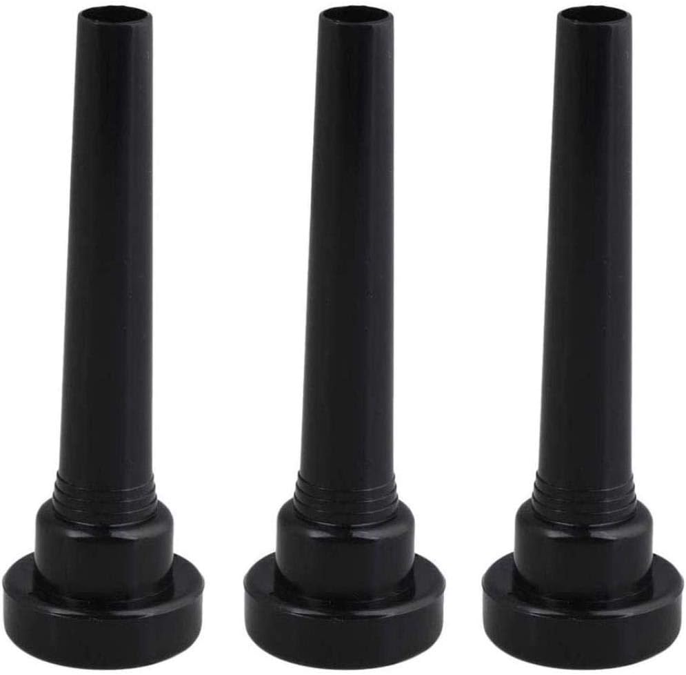 Liyafy 3pcs Trumpet Mouthpiece 3C 5C 7C Classic Shape Black Plastic Mouthpiece Trumpet Accessories Parts