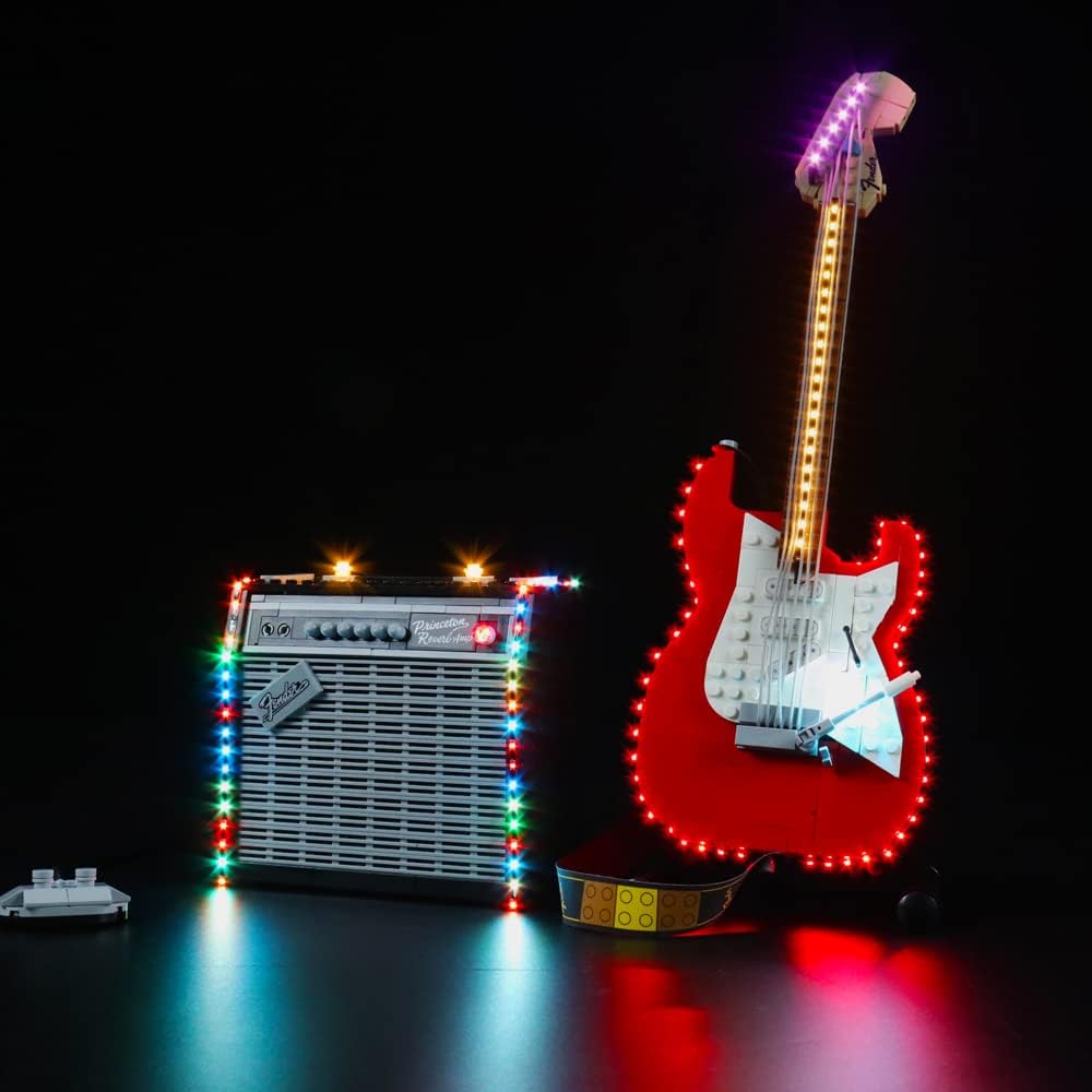 LMTIC Lighting Kit for Lego Ideas Fender Stratocaster 21329 Light Set Compatible with Lego 21329(Only Light Kit)