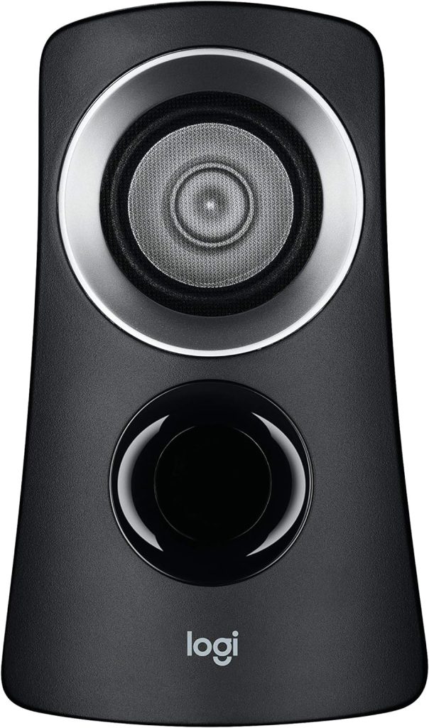 Logitech Z313 2.1 Multimedia Speaker System with Subwoofer, Full Range Audio, 50 Watts Peak Power, Strong Bass, 3.5mm Inputs, PC/PS4/Xbox/TV/Smartphone/Tablet/Music Player - Black