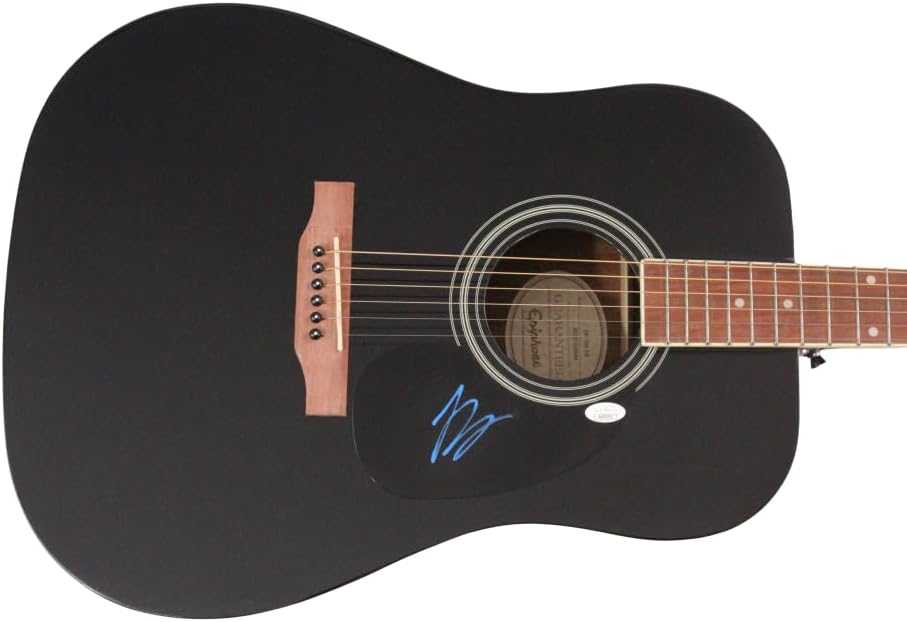 Luke Bryan Signed Autograph Full Size Black Acoustic Guitar C with James Spence Authentication JSA COA - Ill Stay Me Doin My Thing Tailgates  Tanlines Crash My Party Kill the Lights What Makes You Country Born Here Live Here Die Here Spring Break...Here to Party #1’s Vol 1  Vol 2