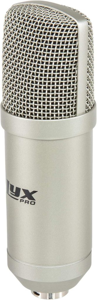 LyxPro Condenser Microphone for Studio, Vocals, Instruments, Podcasting and Professional Recordings with Shockmount, XLR Cable, Pop Filter