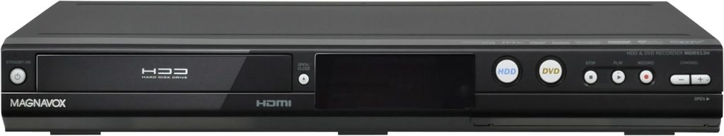 MAGNAVOX MDR513H/F7 HDD and DVD Recorder with Digital Tuner, Black (Old Version)