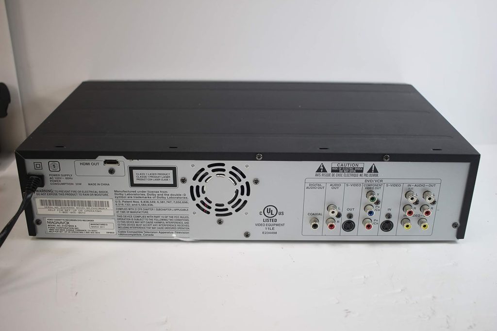 Magnavox VHS to DVD Recorder VCR Combo w/ Remote, HDMI