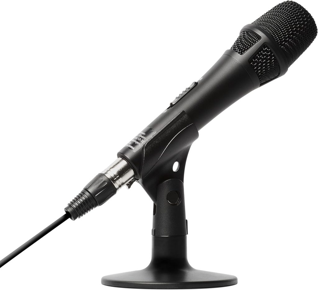 Marantz Professional Marantz Pro M4U – USB Condenser Microphone with Audio Interface, Mic Cable and Desk Stand – for Podcast Projects, Streaming and Recording Instruments