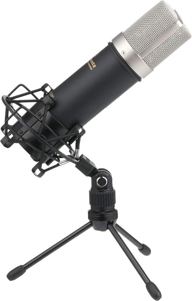 Marantz Professional MPM-1000 - Studio Recording XLR Condenser Microphone with Desktop Stand and Cable – for Podcast and Streaming Projects