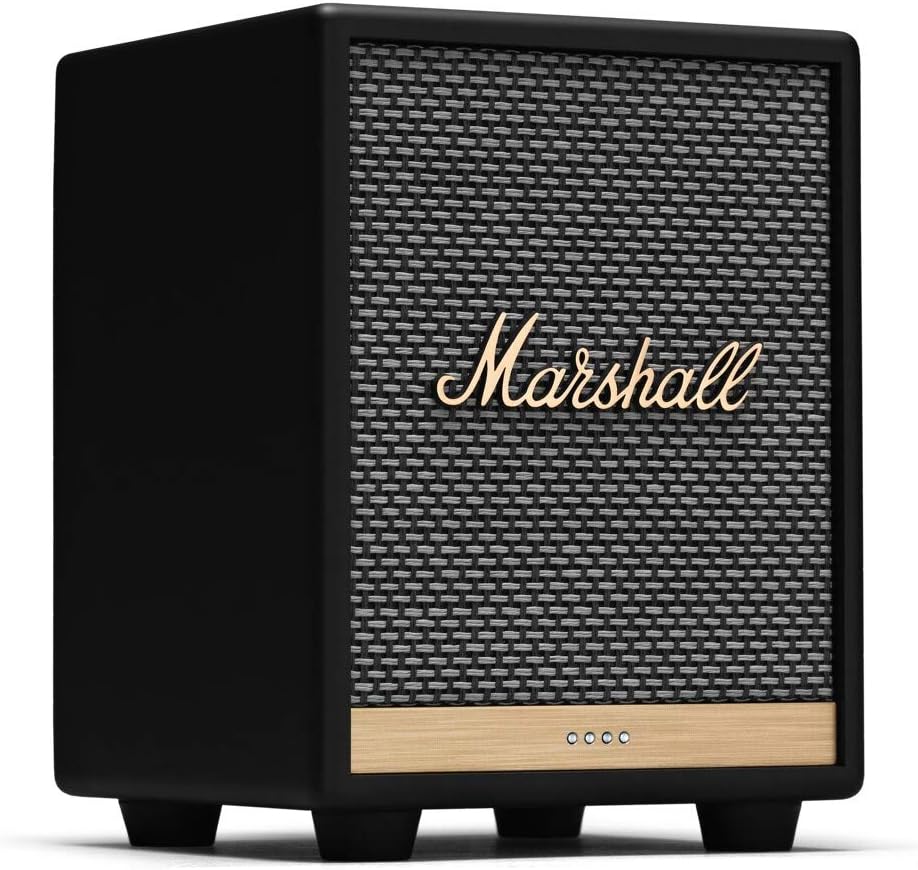 Marshall Uxbridge Home Voice Speaker with Amazon Alexa Built-In, Black