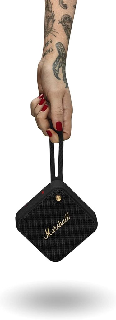 Marshall Willen Portable Bluetooth Speaker - Black  Brass