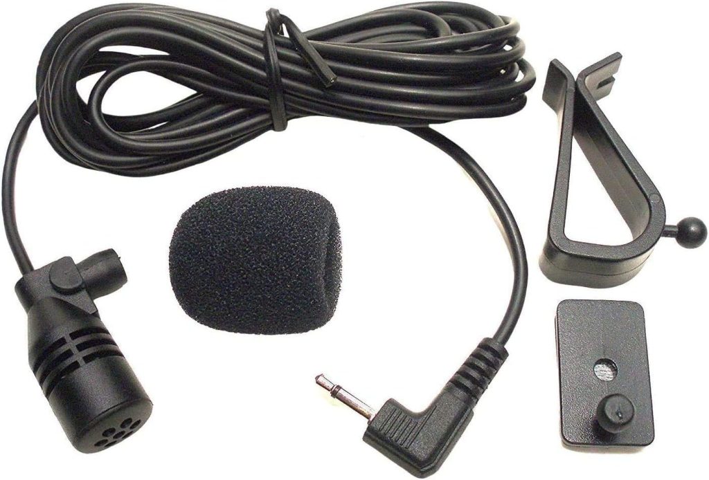microphone 3.5mm External Mic Compatible for ATOTO A6,A6 Pro,Kenwood DMX125,DMX4707S,DMX706S,DMX7704S,DDX396, DMX7705S,JVC KW-V21BT KW-V51BT KW-V620BT KW-V820BT Car Vehicle Audio Stereo Radio GPS DVD