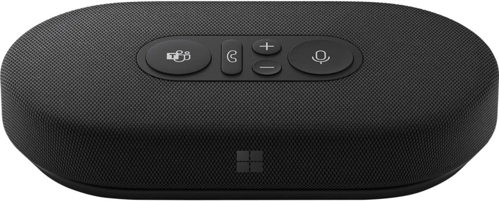 Microsoft Modern USB-C Speaker, Certified for Microsoft Teams, 2- Way Compact Stereo Speaker, Call Controls, Noise Reducing Microphone. Wired USB-C Connection,Black