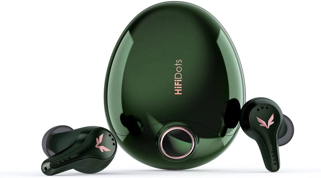 mifo FiiTii HiFiDots Active Noise Cancelling Wireless Earbuds, aptX Lossless Sound Quality Bluetooth Earbuds QC3071 with APP for Custom EQ, Bluetooth 5.3, IPX7 Waterproof Earbuds with Fast Charging